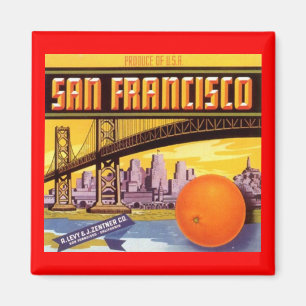 MAGNET SAN FRANCISCO ADVERTEREN ETIKET CA MAGNEET