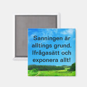 Magnet — Sanningen Magneet (Voorkant / Achterkant)
