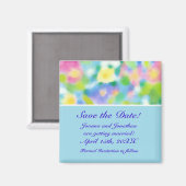 Magnet 'Save the Date', Fleurs de printemps (Recto/Verso)