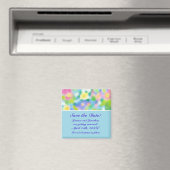 Magnet 'Save the Date', Fleurs de printemps (In Situ (Lave-vaisselle))