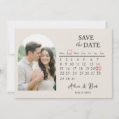 Magnet save the dates, Customizable Save the Date  Kaart (Voorkant)