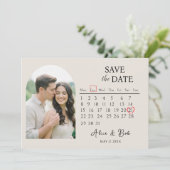 Magnet save the dates, Customizable Save the Date  Kaart (Staand voorkant)