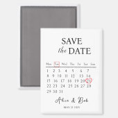 Magnet save the dates, Customizable Save the Date Magneet (Voorkant / Achterkant)