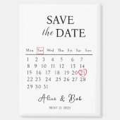 Magnet save the dates, Customizable Save the Date Magneet (Voorkant)