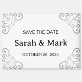 Magnet Save the Dates - Modern White Design (Recto)