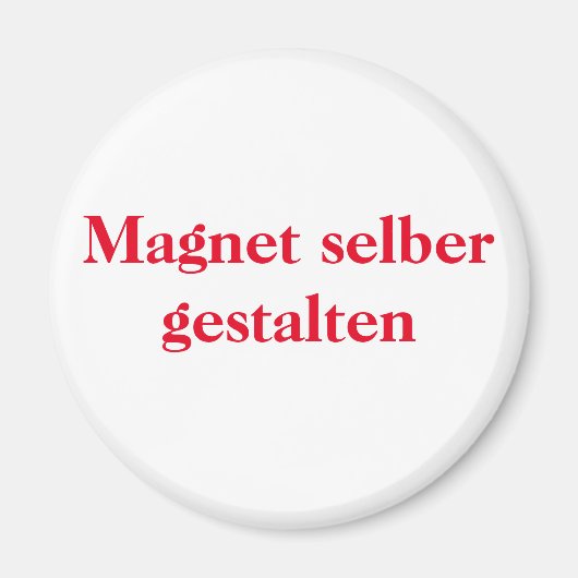 Magnet selber gestalten magneet (Voorkant)