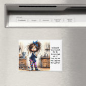 Magnet Seriment Lady au Café Quirky (In Situ (Lave-vaisselle))
