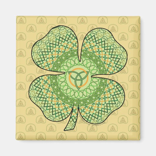 Magnet Shamrock celtique (Devant)