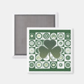 Magnet shamrock irlandais (Recto/Verso)
