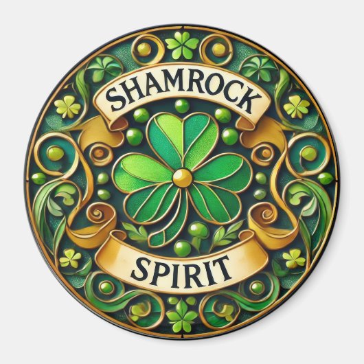Magnet shamrock Spirit (Devant)