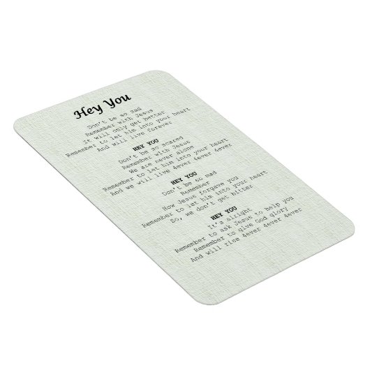 magnet sheet-Hey you - (Côté Droit)