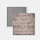 Magnet "Sidewalk Dreams-Little Italy, NYC" (Recto/Verso)