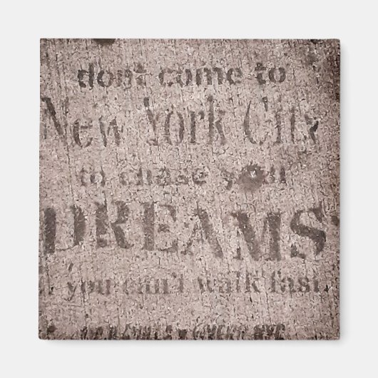 Magnet "Sidewalk Dreams-Little Italy, NYC" (Devant)
