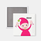 Magnet signe LSF bravo (Recto/Verso)