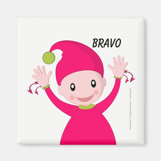 Magnet signe LSF bravo Magneet (Voorkant)