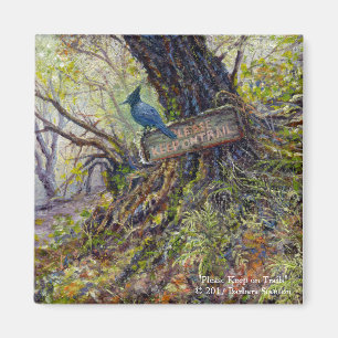 Magnet "S'il vous plaît rester sur les sentiers"