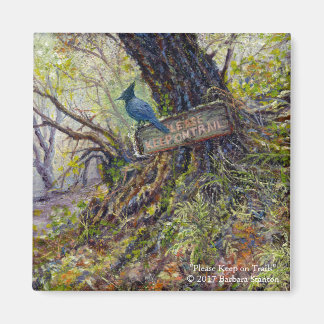 Magnet "S'il vous plaît rester sur les sentiers"