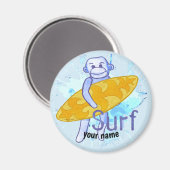 Magnet Singe Chaussette Surfeur (Recto/Verso)