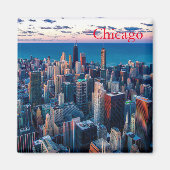Magnet Skyline de Chicago (Devant)