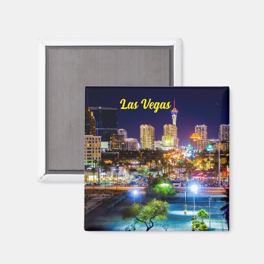 Magnet Skyline de Las Vegas (Recto/Verso)