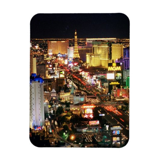 Magnet Skyline de nuit Las Vegas (Vertical)