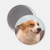 Magnet Smiling Corgi Meme Magneet (Voorkant / Achterkant)