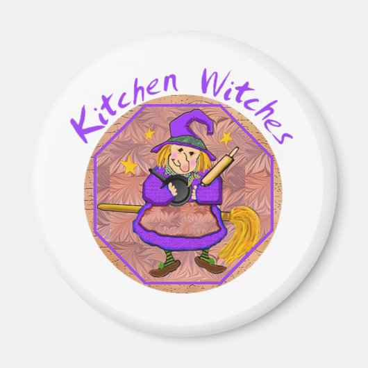 Magnet sorcière de cuisine (Devant)