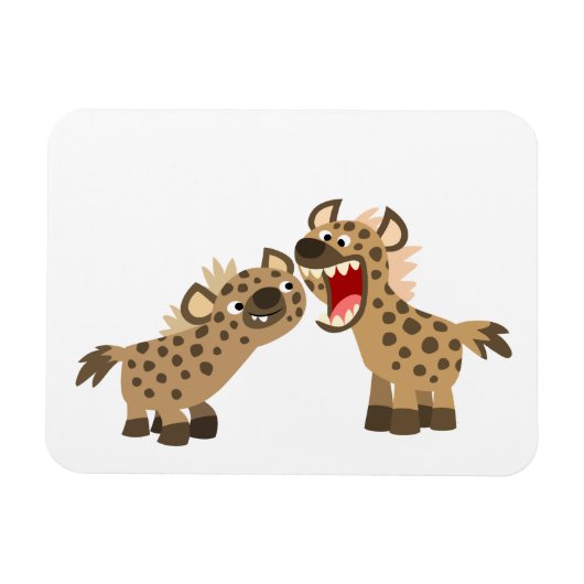 Magnet souple Hyenas Cartoon Big Teethed Cute (Horizontal)