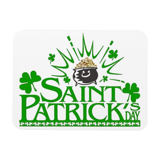 Magnet souple pour pot d’or St. Patrick (Horizontal)