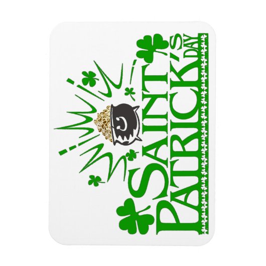 Magnet souple pour pot d’or St. Patrick (Vertical)