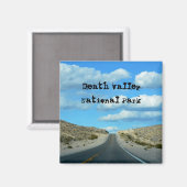 Magnet souvenir de la vallée de la Mort (Recto/Verso)