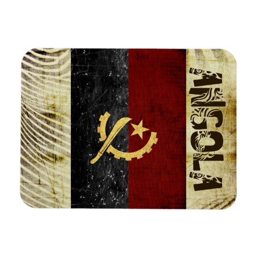 Magnet souvenir de l'Angola (Horizontal)