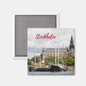 Magnet souvenir de Stockholm (Recto/Verso)