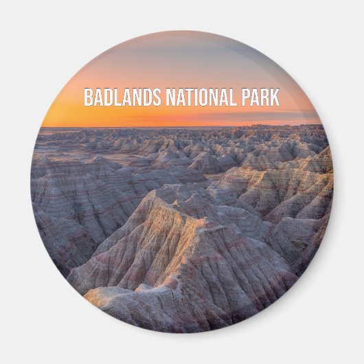 Magnet souvenir du parc national Badlands (Devant)