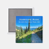 Magnet souvenir : Hurricane Ridge, Olympic Nat'l P (Recto/Verso)
