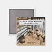 Magnet souvenir : Lewis & Clark Nat'l Historic Par (Recto/Verso)