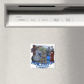 Magnet Souvenir Magnet de Vancouver Boutons et cad (In Situ (Lave-vaisselle))