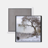 Magnet Souvenir Magnet de Vancouver Boutons et cad (Recto/Verso)