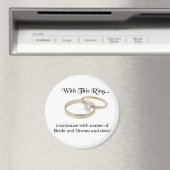 Magnet souvenir mariage (In Situ (Lave-vaisselle))