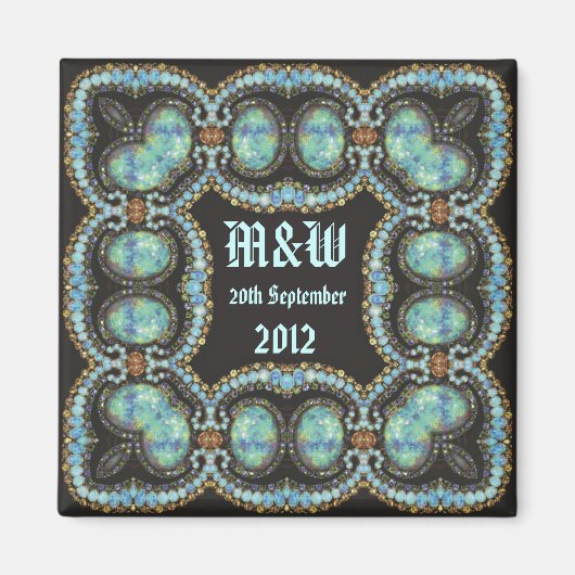 Magnet souvenir mariage (Devant)