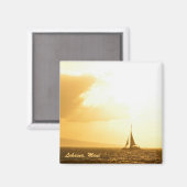 Magnet : Souvenirs du coucher du soleil (Carré) (Recto/Verso)