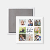 Magnet spécial 8 photos pour grand-père grand-mère (Recto/Verso)