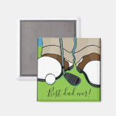 Magnet Square Best Dad ooit Magneet (Voorkant / Achterkant)