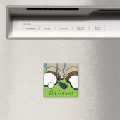 Magnet Square Best Dad ooit Magneet (Insitu (Vaatwasser))