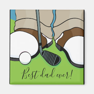 Magnet Square Best Dad ooit Magneet