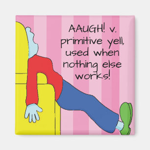 Magnet Square Mam's primitieve Yell Magneet