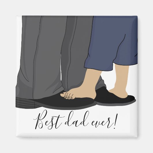 Magnet Square Vaderdag Magneet (Voorkant)