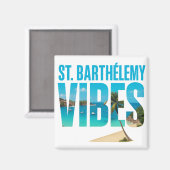 Magnet St. Barthélemy Vibes | Souvenir tropical (Recto/Verso)