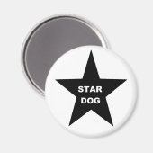Magnet Star Dog sur Black Star (Recto/Verso)