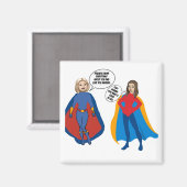 Magnet Super Friends personnalisé (Recto/Verso)